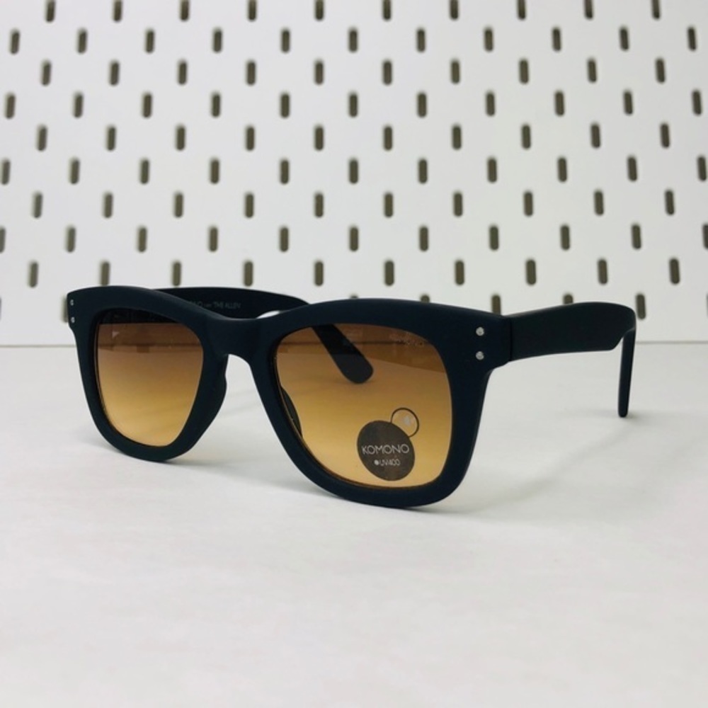 New designer KOMONO sunglases Allen Black Rubber - Picture 6 of 9